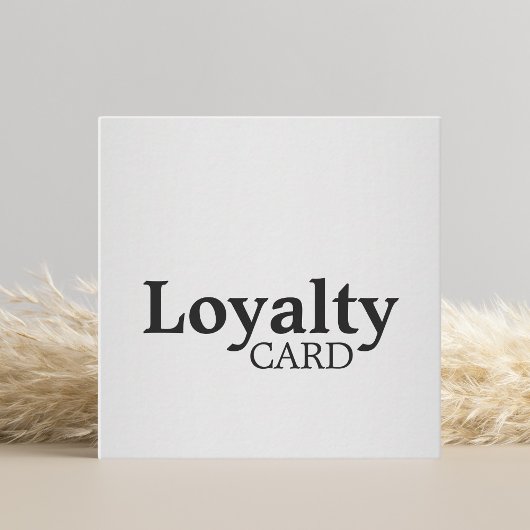 Elegant Black FALSCH Silver Loyalty Card Treuekarte
