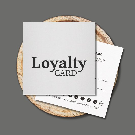 Elegant Black FALSCH Silver Loyalty Card Treuekarte