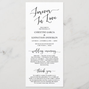 Elegant Black, Forever in Liebe, Hochzeitsfeier Programm