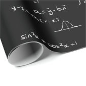 Elegant Black Formulas Equations Math Geschenkpapier (Rolleneckpunkt)