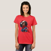 Elegant Black Girl Christmas Tee — MaMuse Holiday  (Vorne ganz)