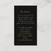 Elegant Black & Gold Art Deco Enclosure card Begleitkarte (Vorderseite)