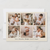 Elegant Black & Gold Christmas Tree Feiertagskarte (Rückseite)