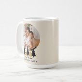 Elegant Black & Gold Christmas Tree Kaffeetasse (Vorderseite Links)