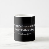 Elegant Black Gold Dad Keepsake Coffee Mug Gift Kaffeetasse (Mittel)