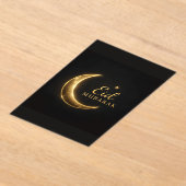 Elegant Black & Gold Eid Mubarak Card – Premium Is Acryleinladungen (Ablage )