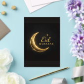 Elegant Black & Gold Eid Mubarak Card – Premium Is Acryleinladungen (In Situ (Hochzeit))