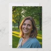 Elegant Black Gold Glitter 54th Birthday Photo Einladung (Rückseite)