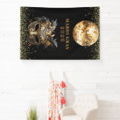 Elegant Black Gold Glitter Mardi Gras 2026 Banner (InSitu)