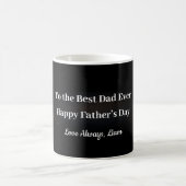 Elegant Black Gold Keepsake Mug Gift for Dad Kaffeetasse (Mittel)