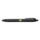 Elegant Black Gold Notary Monogram pen Kugelschreiber (Oberseite)