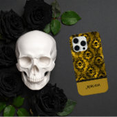 Elegant Black & Gold Skull Gothic Halloween Samsun Case-Mate iPhone Hülle