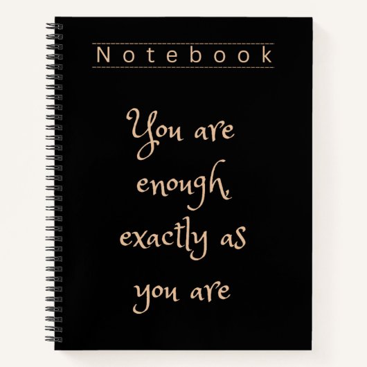 Elegant Black & Gold Spiral Notebook Notizblock (Vorderseite)