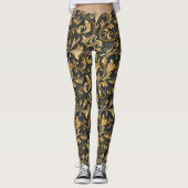 Elegant black gold tiled pattern  leggings (Vorderseite)