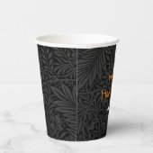 Elegant Black Halloween Floral Pappbecher (Rechts)