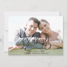 Elegant Black It's offizielle kalligraphische Hoch Ankündigung