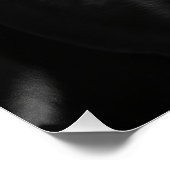 Elegant Black Labrador Portrait - Monochrome Dog Poster (Ecke)