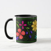 Elegant Black | Lateinamerikanische Folklore Tasse (Links)