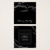 Elegant Black Marble Business card (Vorne & Hinten)