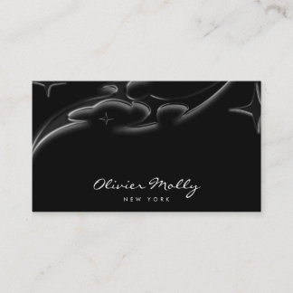 Elegant Black Marble Luxury Business Card Visitenkarte