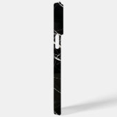 Elegant Black Marble Texture iPhone Case (Rückseite / Rechts)