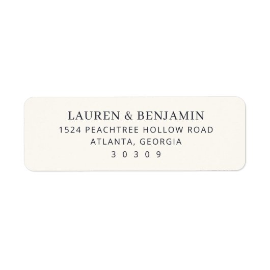 Elegant Black Minimalist (Vorne)