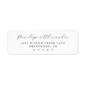 Elegant Black Minimalist Calligraphy (Vorne)