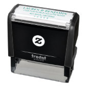 Elegant Black Minimalist Typographic Permastempel (Produkt)
