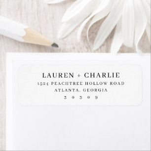 Elegant Black Minimalistische Typografie