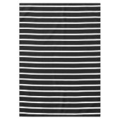 Elegant Black Modern Lines Stylish Tischdecke (Vorderseite)