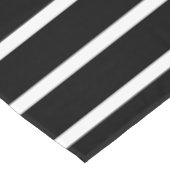 Elegant Black Modern Lines Stylish Tischdecke (Schrägansicht)