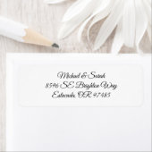 Elegant Black on White Return Address (Insitu)