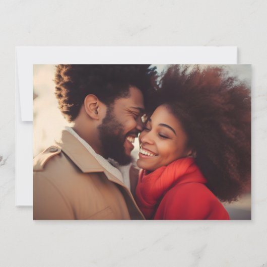 Elegant Black Onyx Foto Classic Calligraphy Save The Date (Rückseite)