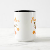 Elegant black &orang pumpkin Spice Life  Mug Tasse (Zentrum)