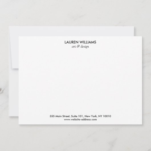 Elegant Black Palm Fronds Vielen Dank Notecard II Mitteilungskarte (Rückseite)