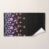 ELEGANT BLACK PASTEL DIAMOND BADEZIMMER TOWEL SET (Handtuch)