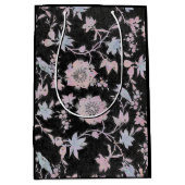 Elegant black, pink and blue, watercolours mittlere geschenktüte (Vorderseite)