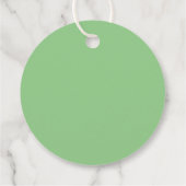 Elegant Black Pumpkin Halloween Geschenkanhänger (Rückseite)