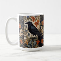 Elegant Black Raven William Morris Inspiriert