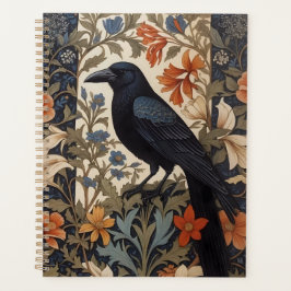 Elegant Black Raven William Morris Inspiriert Planer