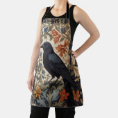 Elegant Black Raven William Morris Inspiriert Schürze (InSitu)