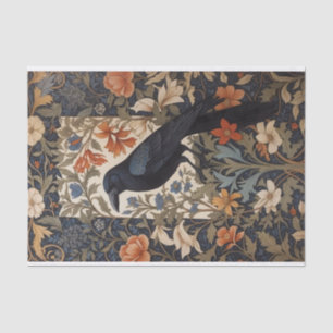 Elegant Black Raven William Morris Inspiriert Seidenpapier