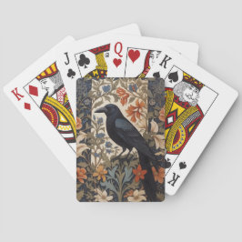 Elegant Black Raven William Morris Inspiriert Spielkarten
