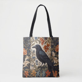 Elegant Black Raven William Morris Inspiriert Tasche