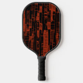 Elegant black &red abstract modern  pickleball schläger (Vorderseite)