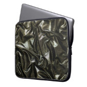 Elegant Black Satin 15" Notebook-Ärmel Laptopschutzhülle (Vorderseite Links)