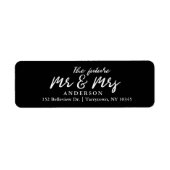 Elegant Black Script The Future Mr. und Mrs. (Vorne)
