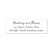 Elegant Black Serif Rubber Stamp Permastempel (Design)