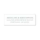 Elegant Black Serif Typographic Permastempel (Design)