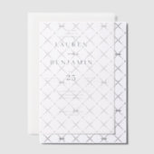 Elegant Black Serif Wedding Invitation Pergament Einladungen (Versetzt (Einladung))